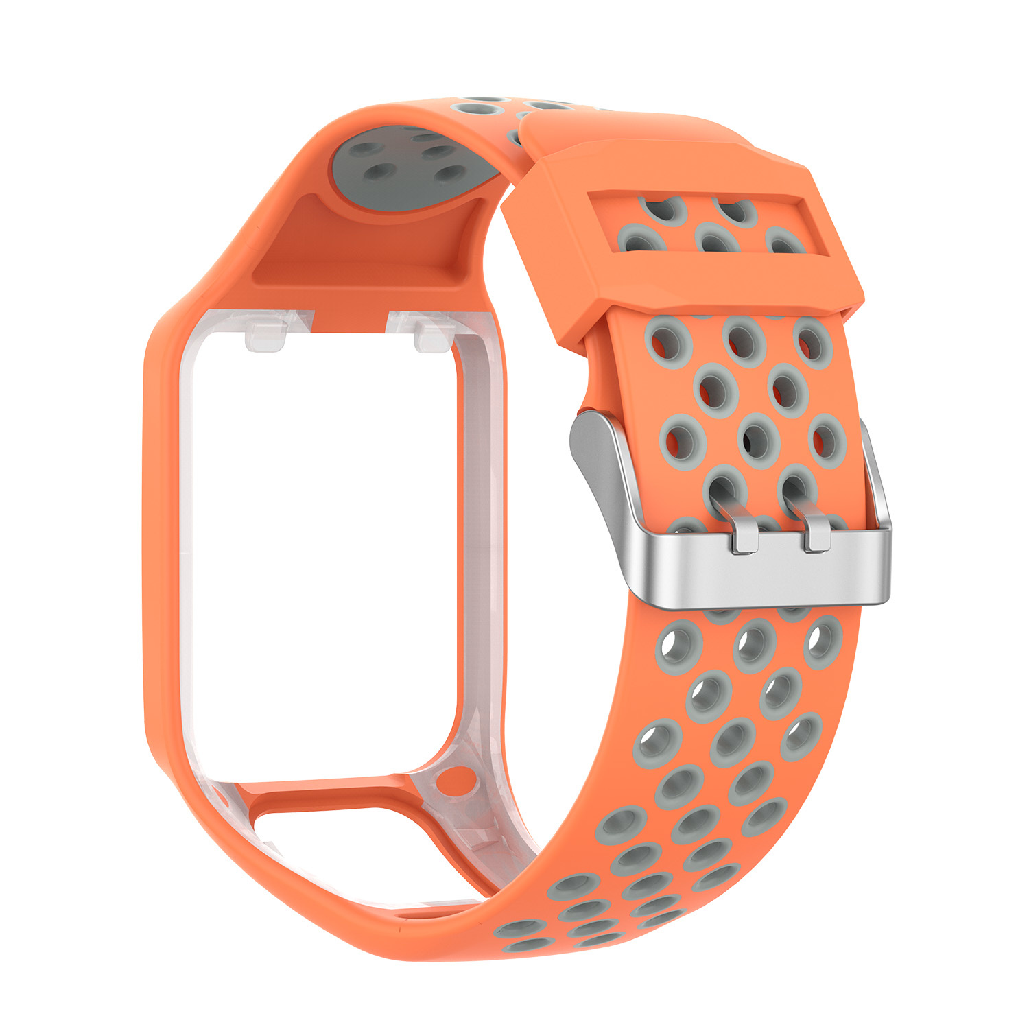 Tomtom Runner / Spark / Adventure Double Sport Strap - Orange Grey