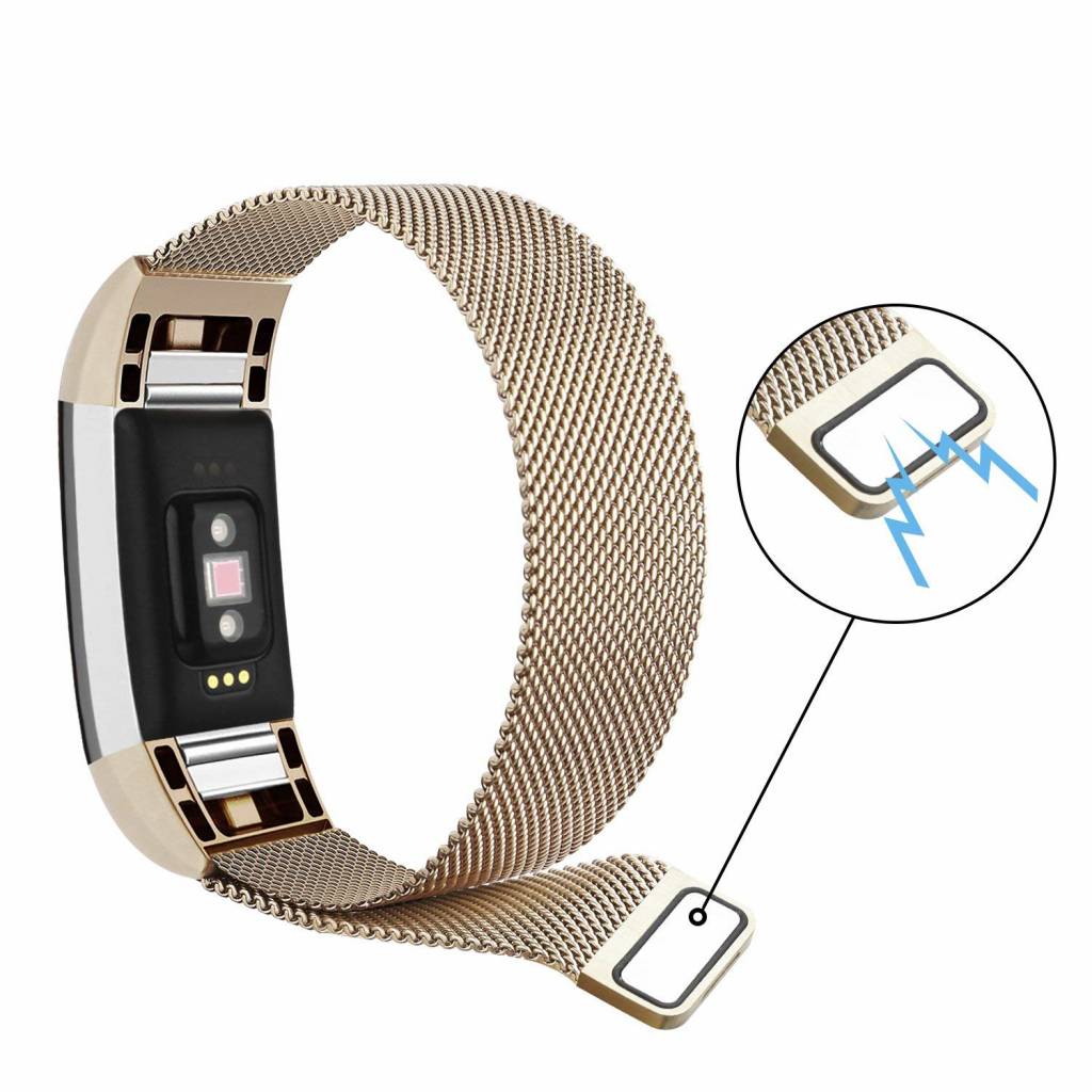 Fitbit Charge 2 Milanese Strap - Champagne