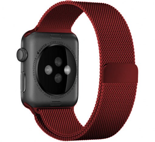 Apple Watch Milanese Strap - Red