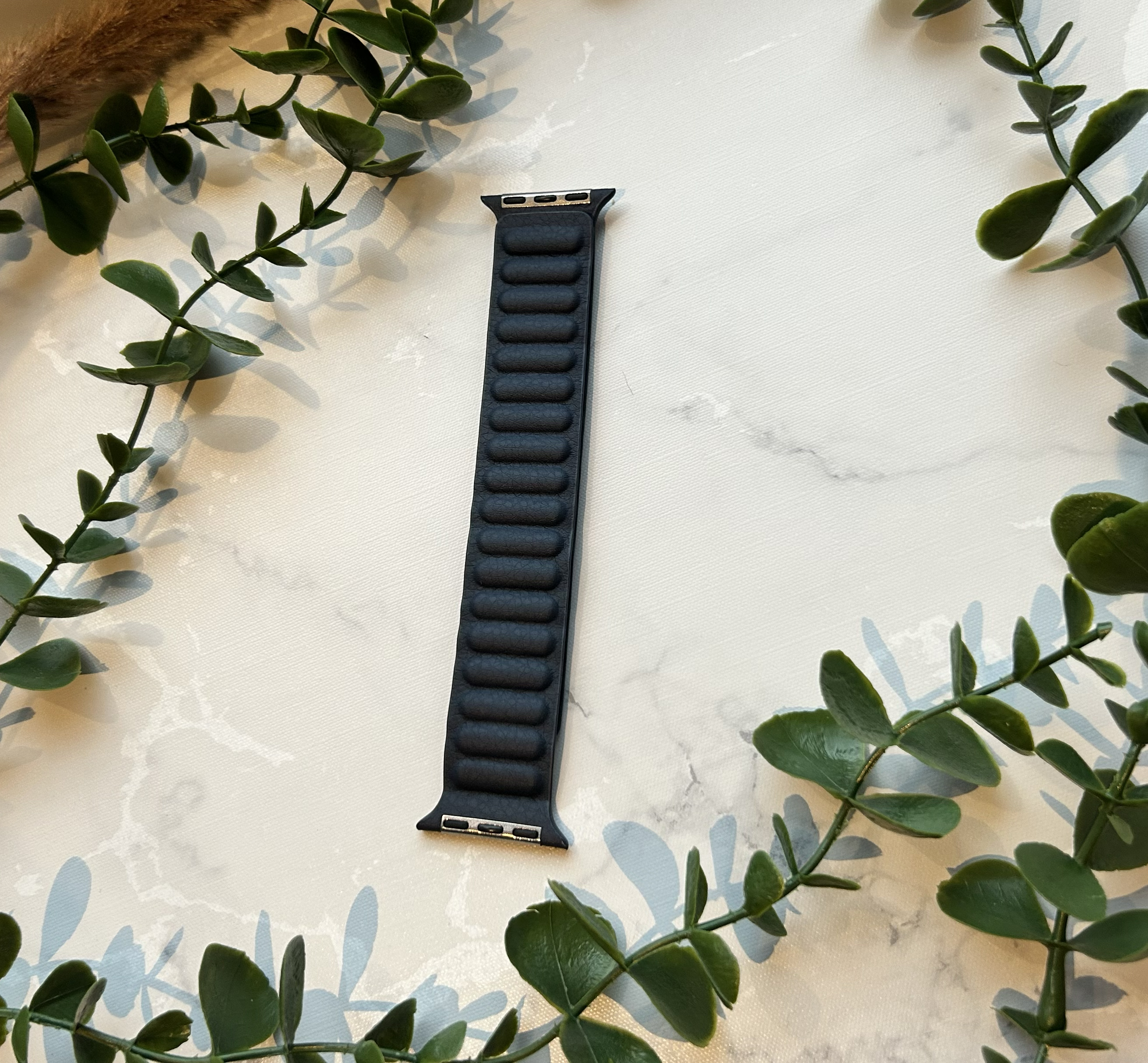 Apple Watch Leather Solo Strap - Dark Blue