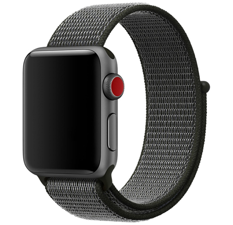 Apple Watch Nylon Sport Loop Strap - Dark Olive