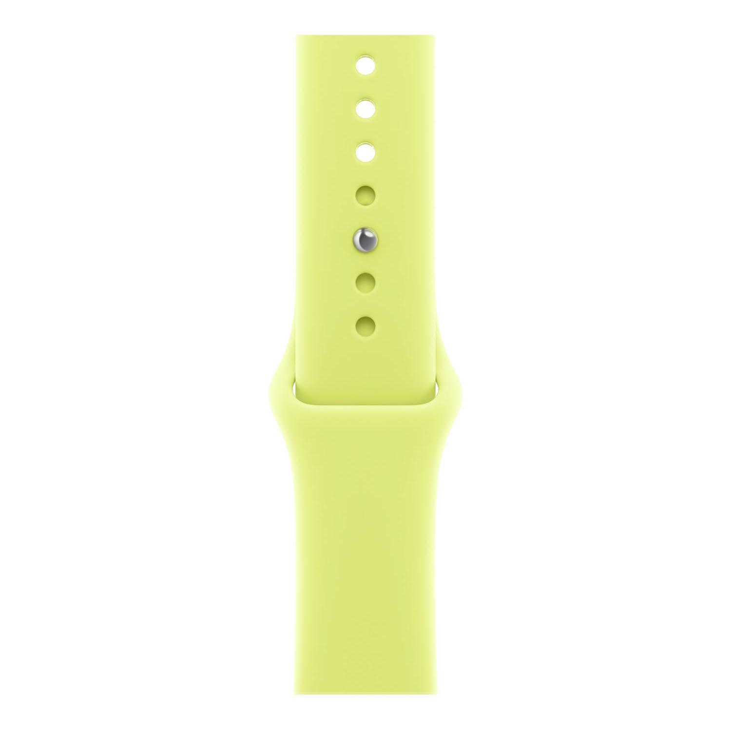 Apple Watch strap Ovaro - silicone - Neon yellow