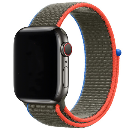 Apple Watch Nylon Sport Loop Strap - Olive Mix
