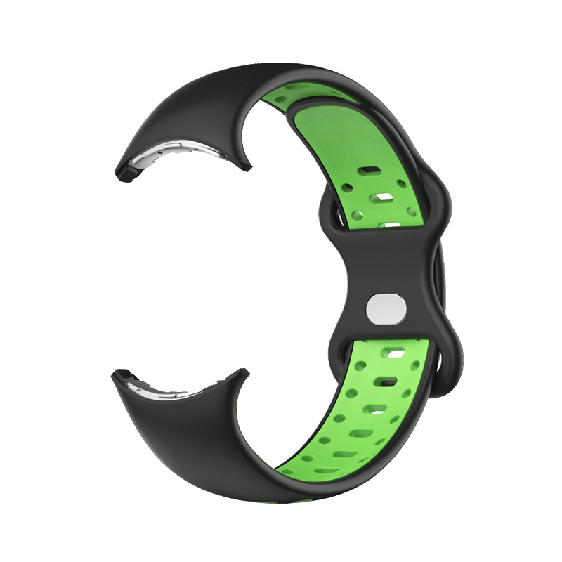 Google Pixel Watch Double Sport Strap - Black Green