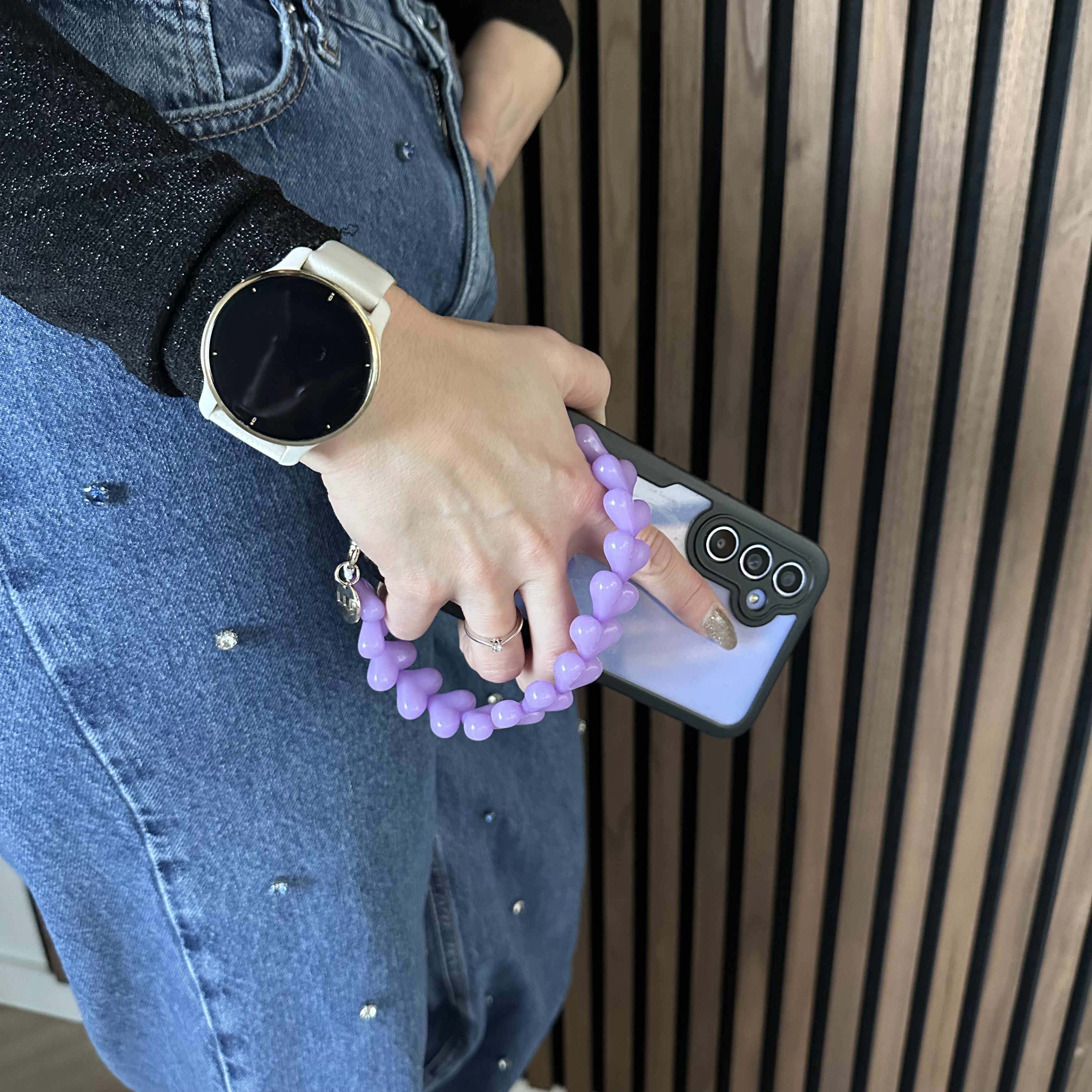 Cell phone chains Heart