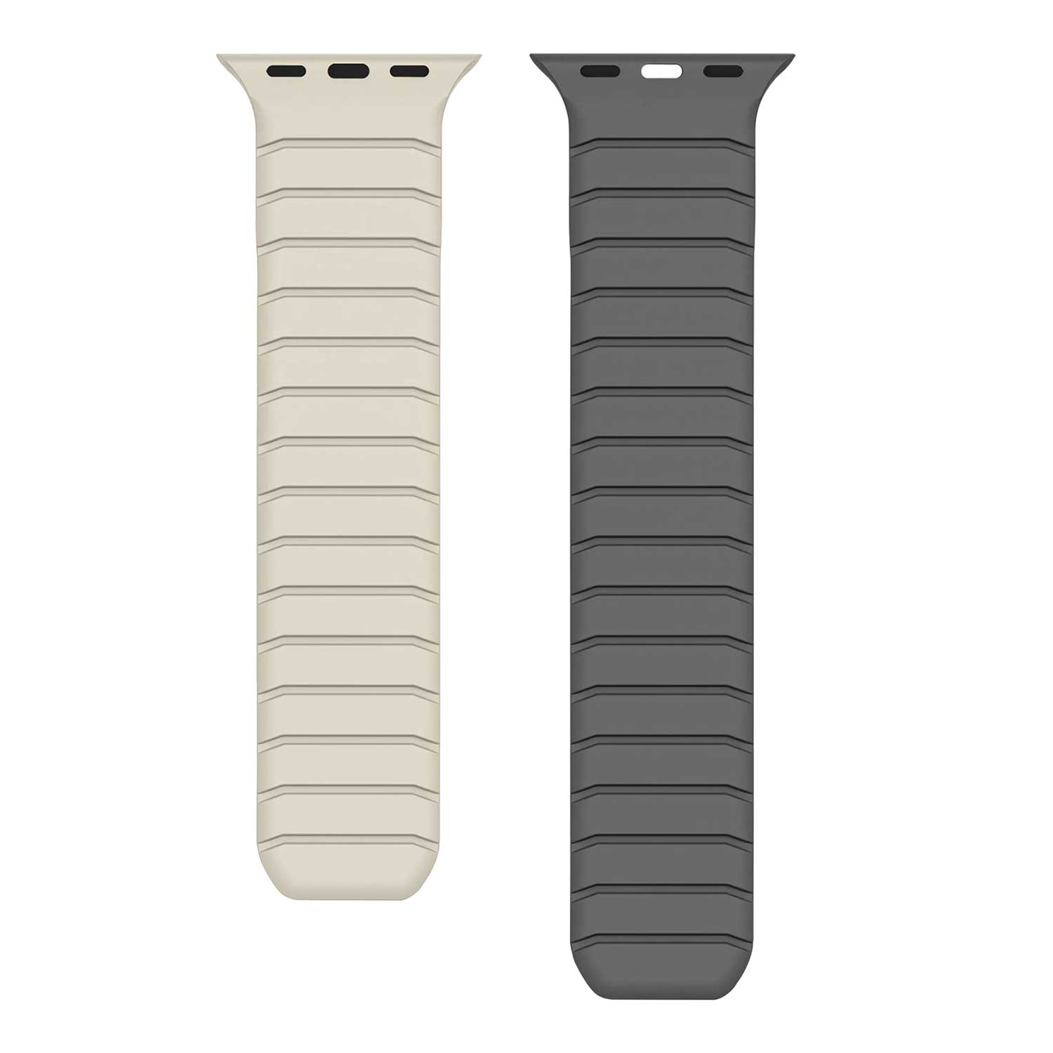 Apple Watch strap Vetra - silicone - starlight grey