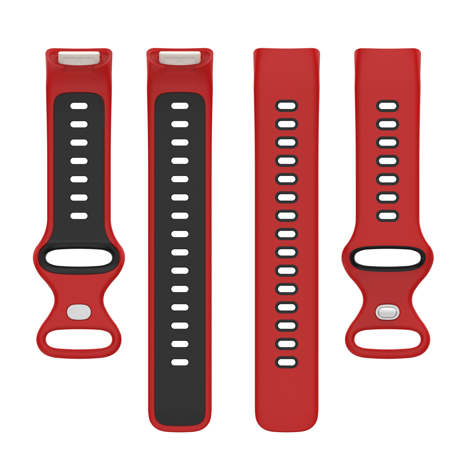 Fitbit Charge 5 Double Sport Strap - Red Black