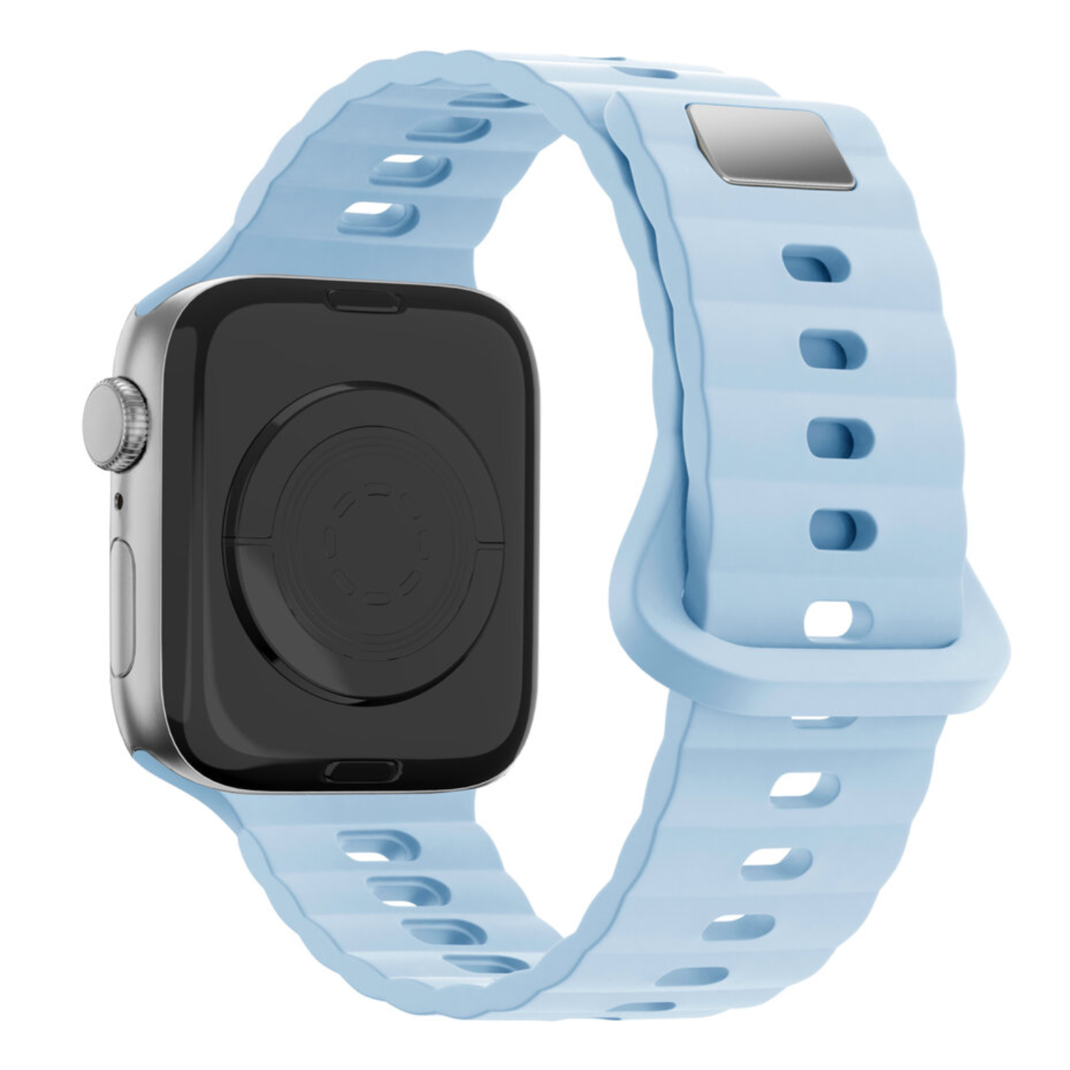 Apple Watch Silicone Wave Strap - Blue