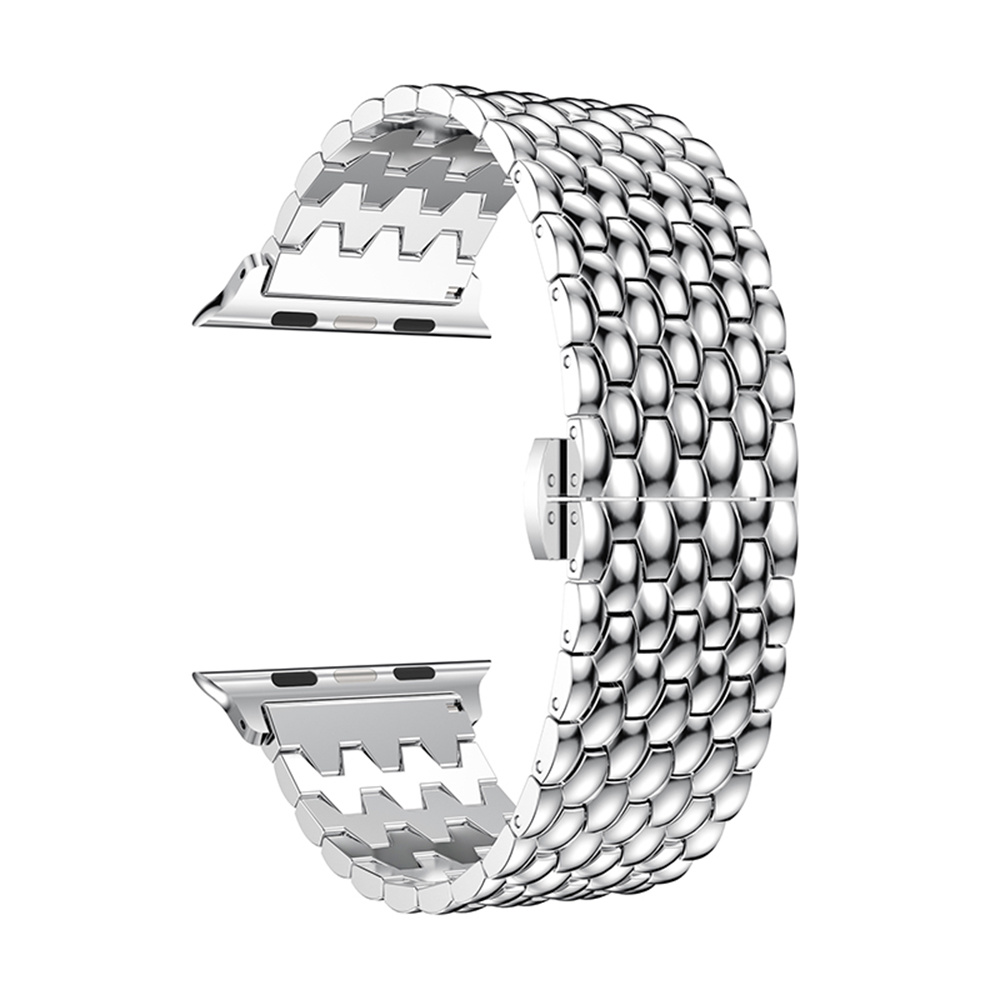 Apple Watch Dragon Steel Link Strap - Silver