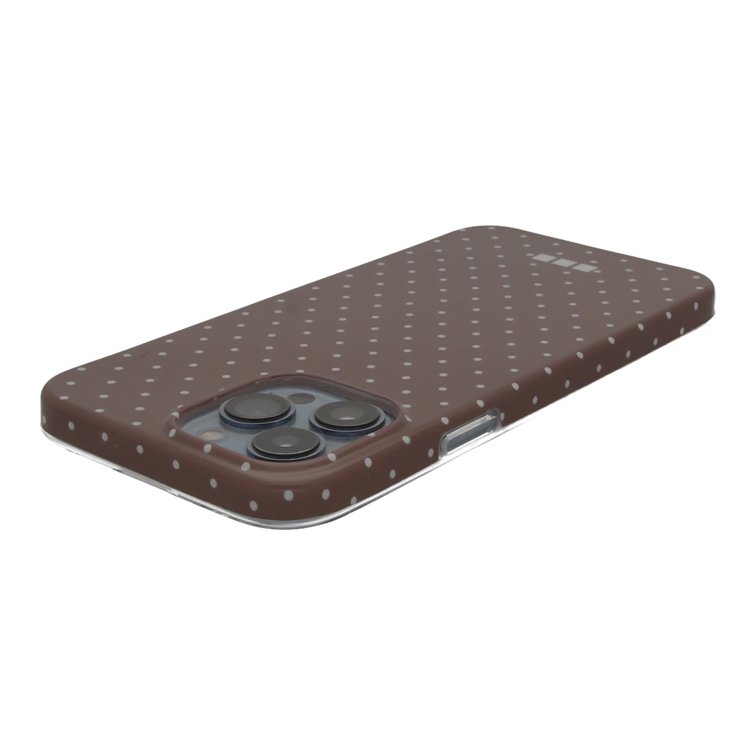 iPhone 16 case Dots - brown