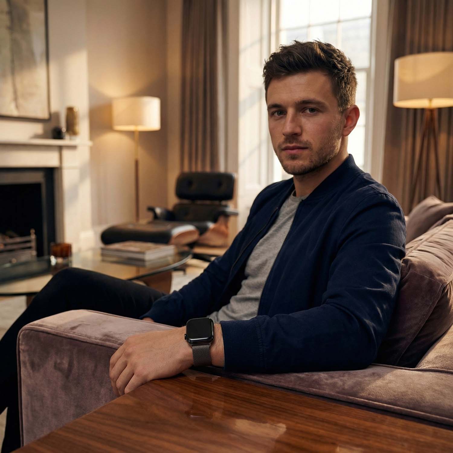 Apple Watch strap Fiore - milanese - slate