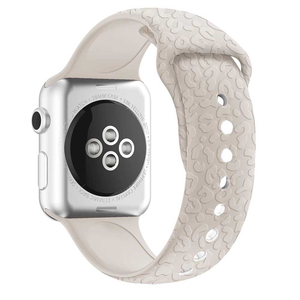 Apple Watch Print Sport Strap - Leopard Starlight