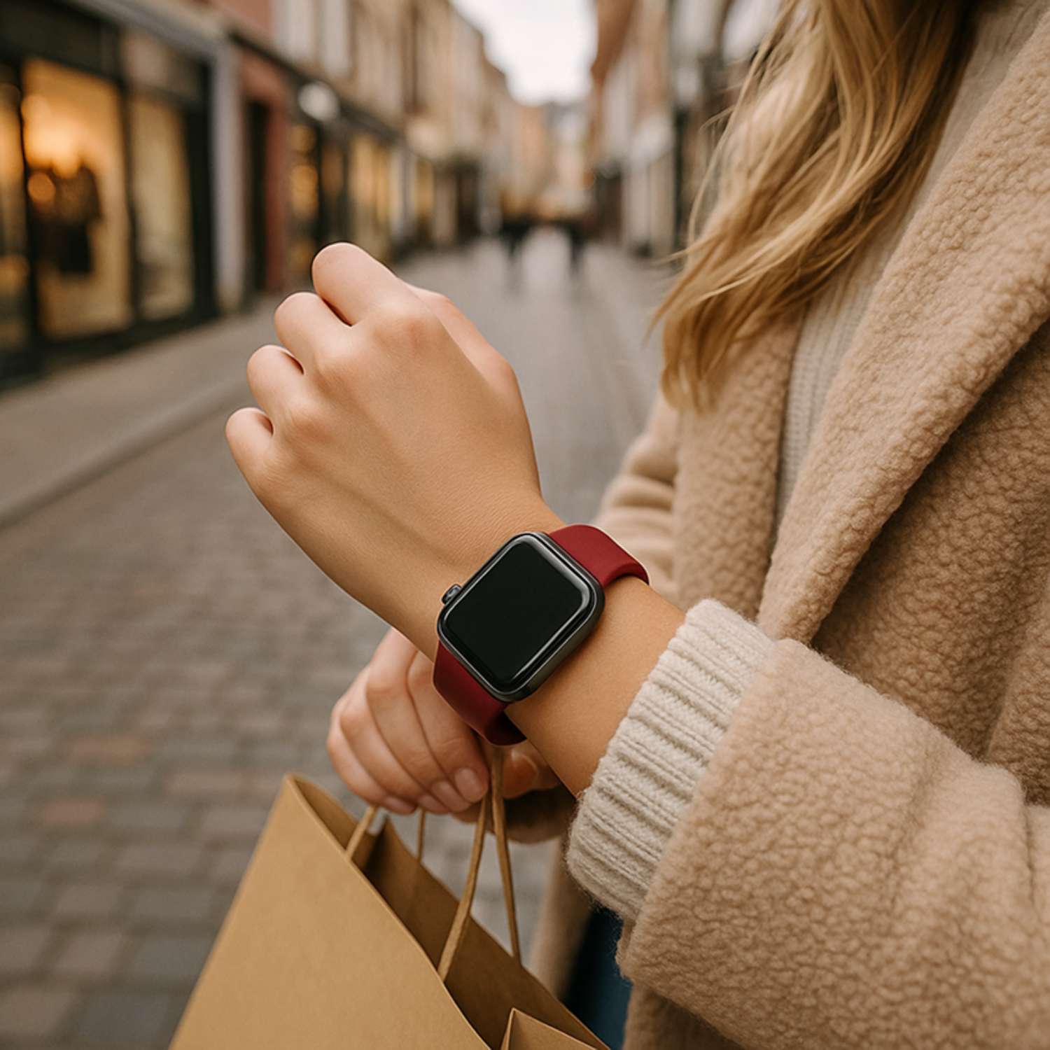 Apple Watch Sport Strap - Wine Red