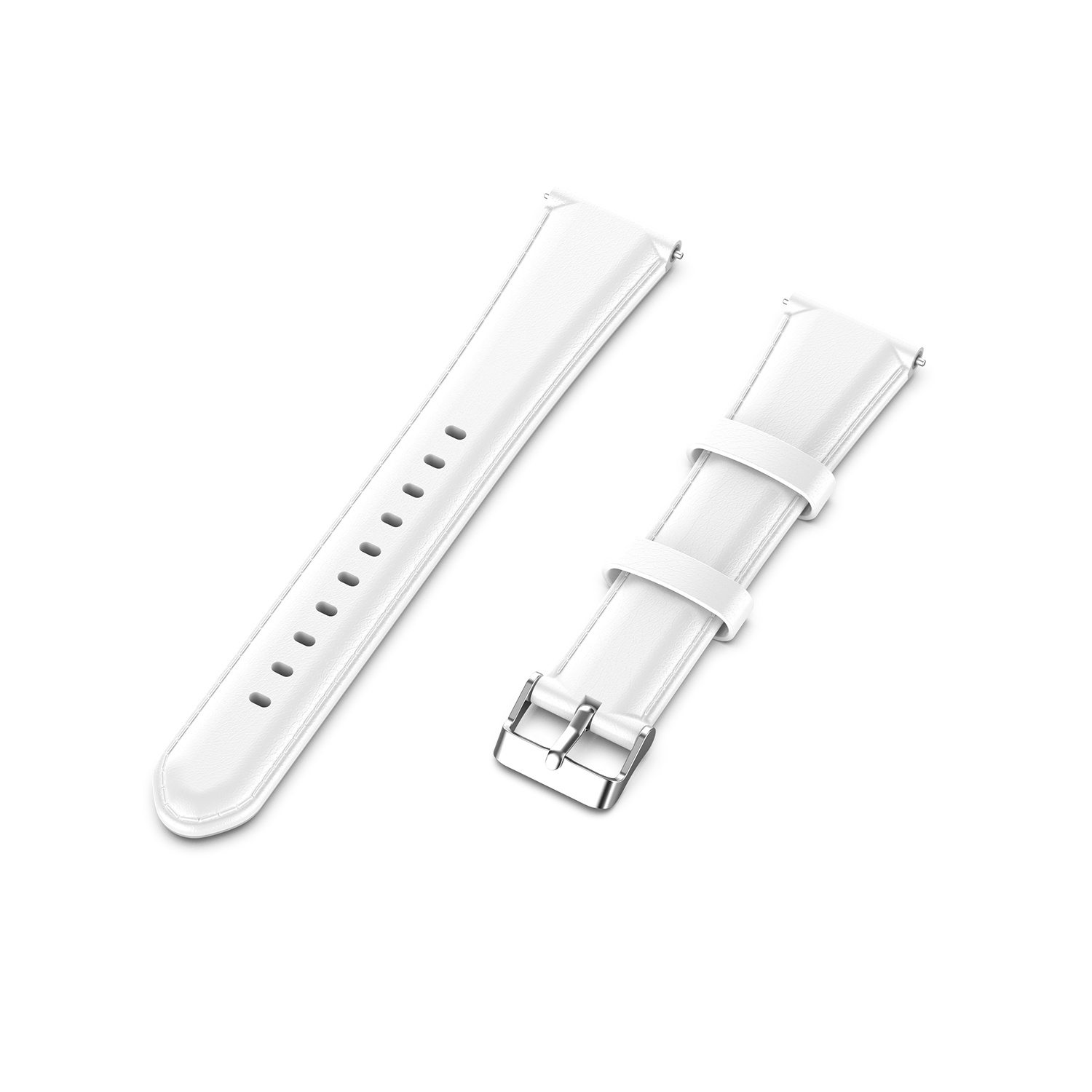 Garmin Vivoactive / Vivomove Leather Strap - White