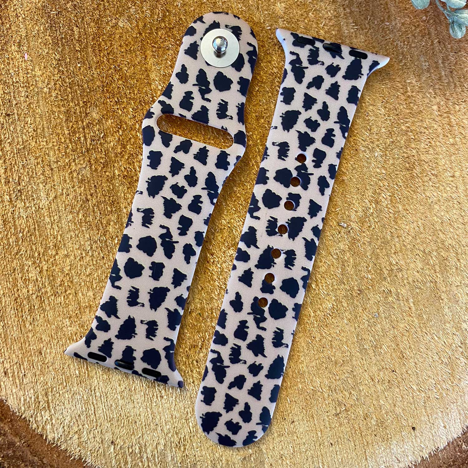 Apple Watch Print Sport Strap - Leopard Brown