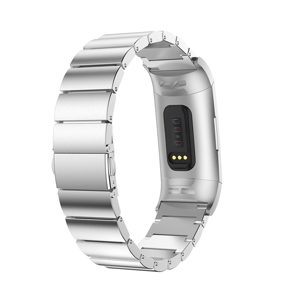 Fitbit Charge 3 &Amp; 4 Steel Link Strap - Silver Fitbit Charge 3 &Amp; 4 Steel Link Strap - Silver