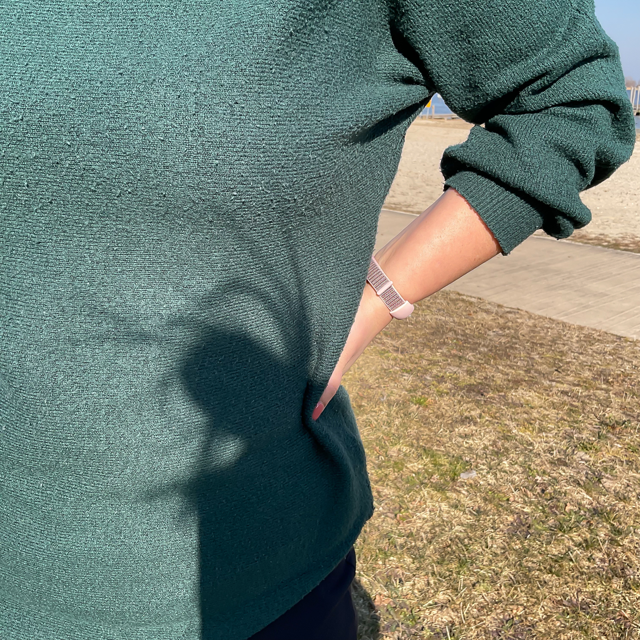 Xiaomi Mi 3/4/5/6 Nylon Sport Strap - Pink Sand