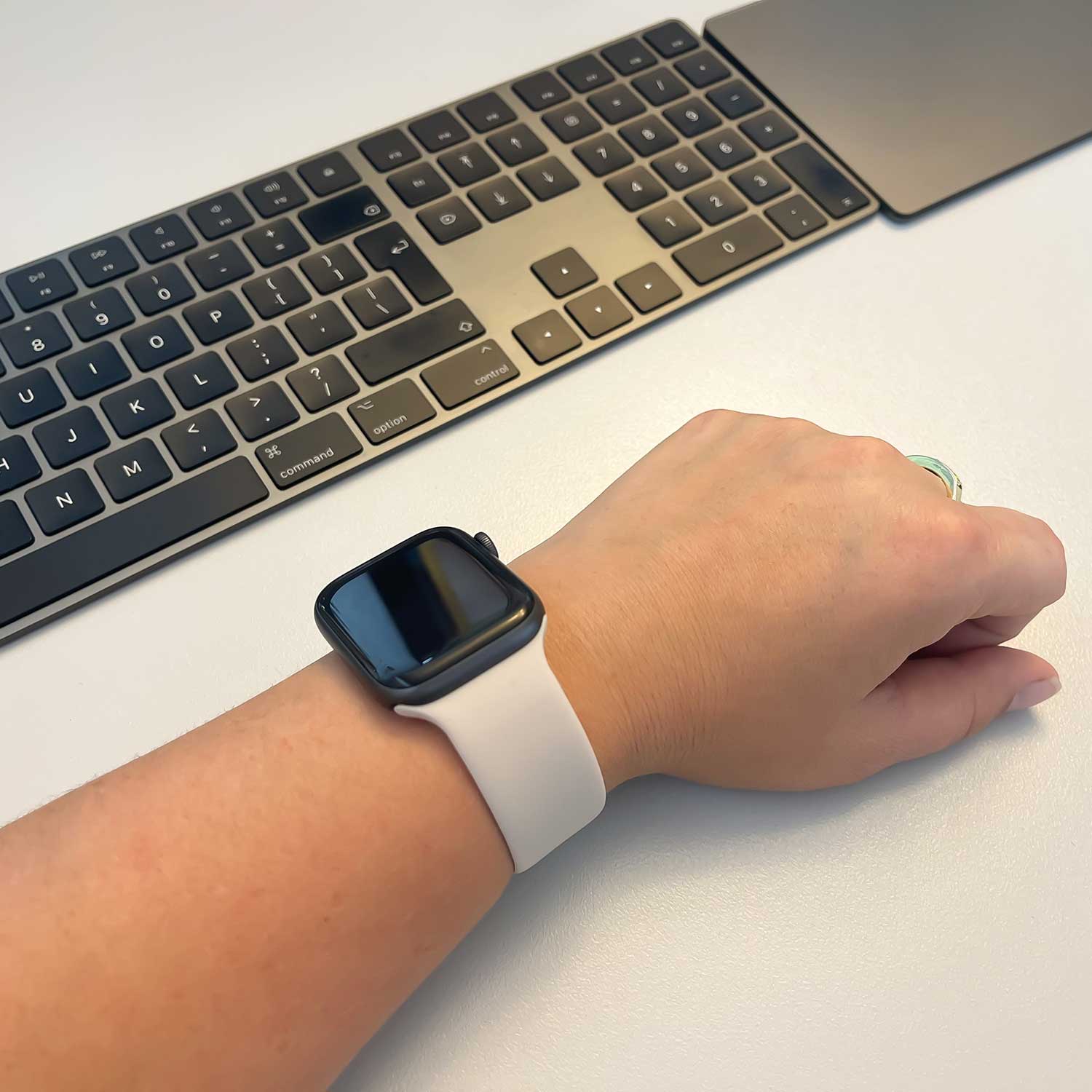 Apple Watch Sport Solo Strap - Starlight