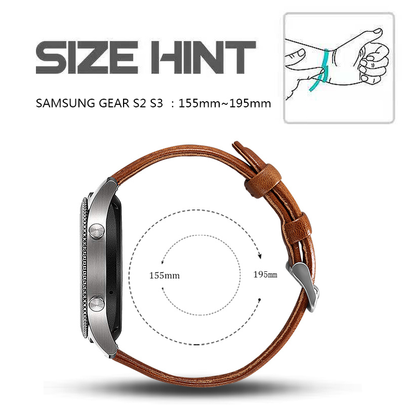 Garmin Vivoactive / Vivomove Genuine Leather Strap - Light Brown