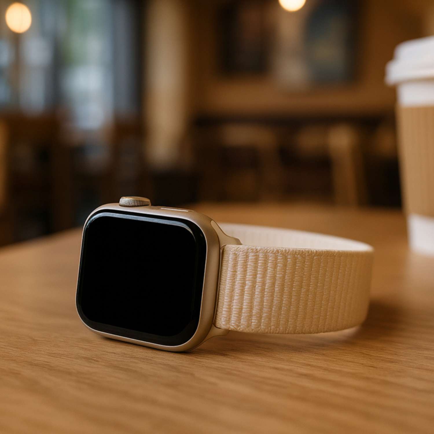 Apple Watch Nylon Sport Loop Strap - Starlight