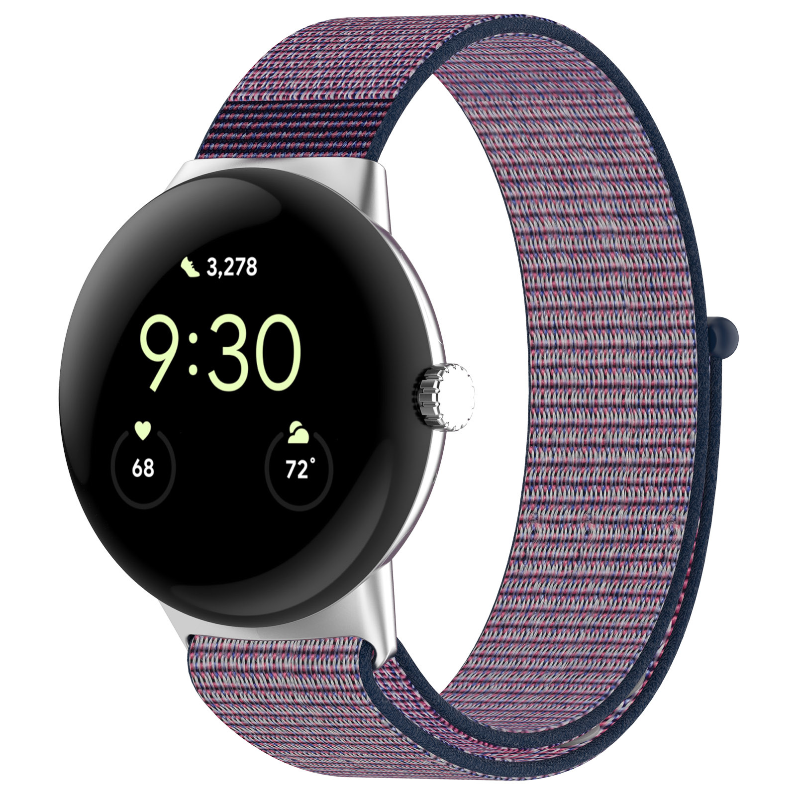 Google Pixel Watch Nylon Sport Strap - Purple