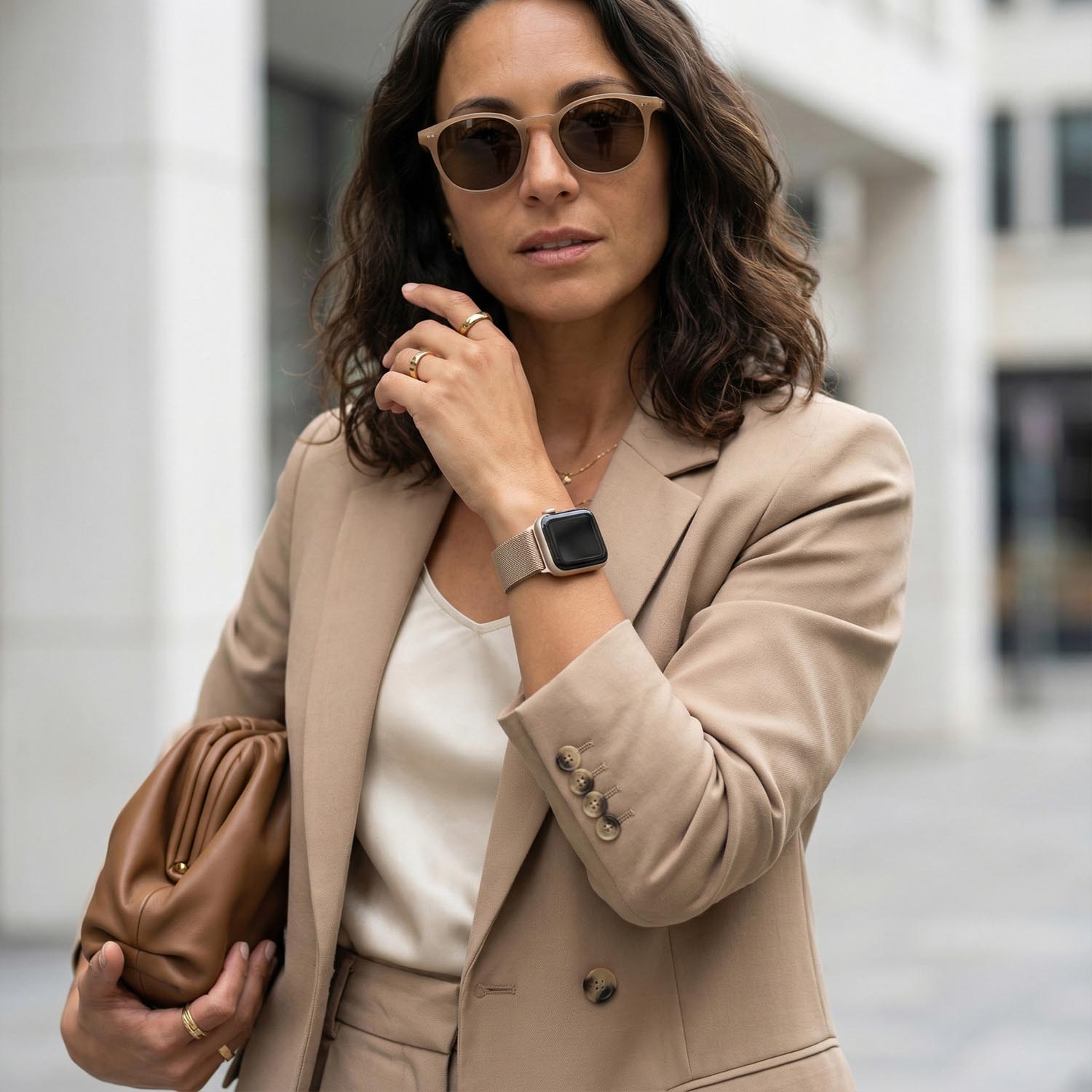 Apple Watch Milanese Strap - Champagne