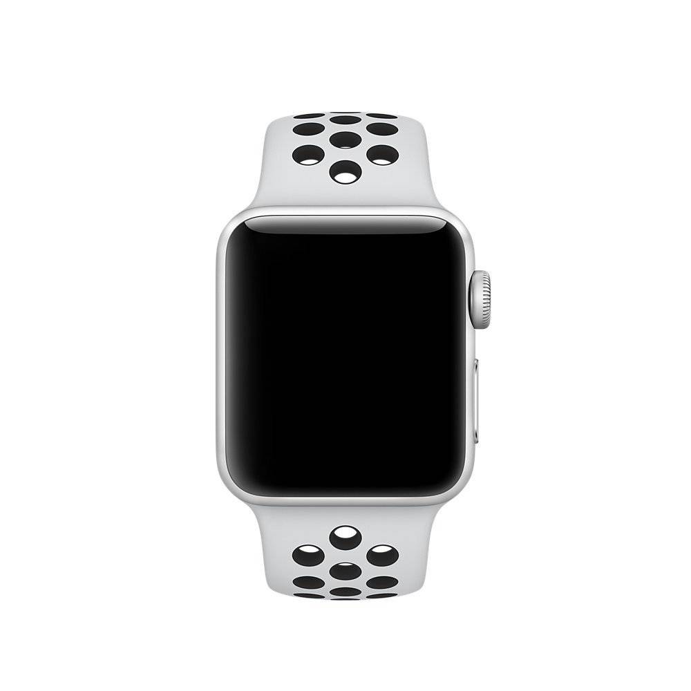 Apple Watch Double Sport Strap - White Black