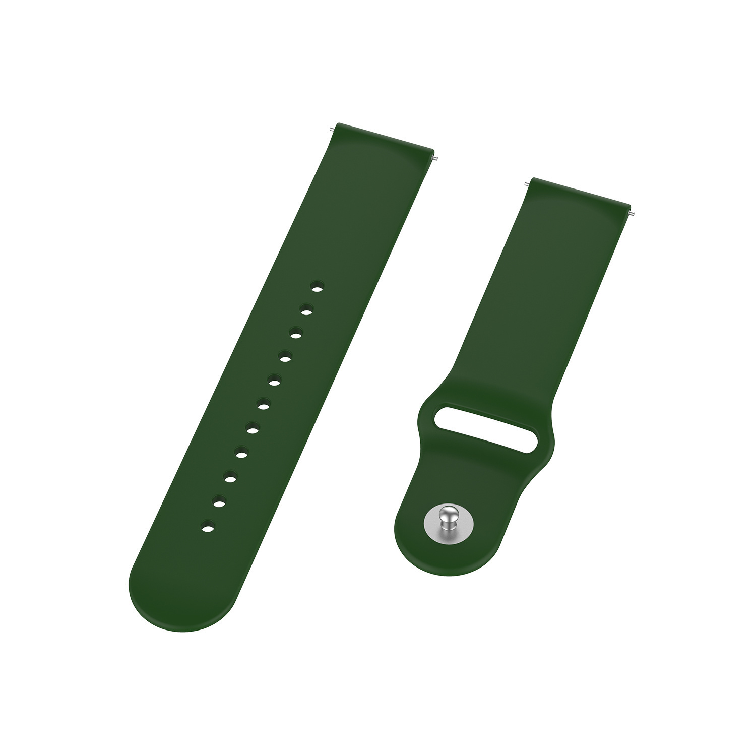 Polar Ignite Silicone Sport Strap - Army Green