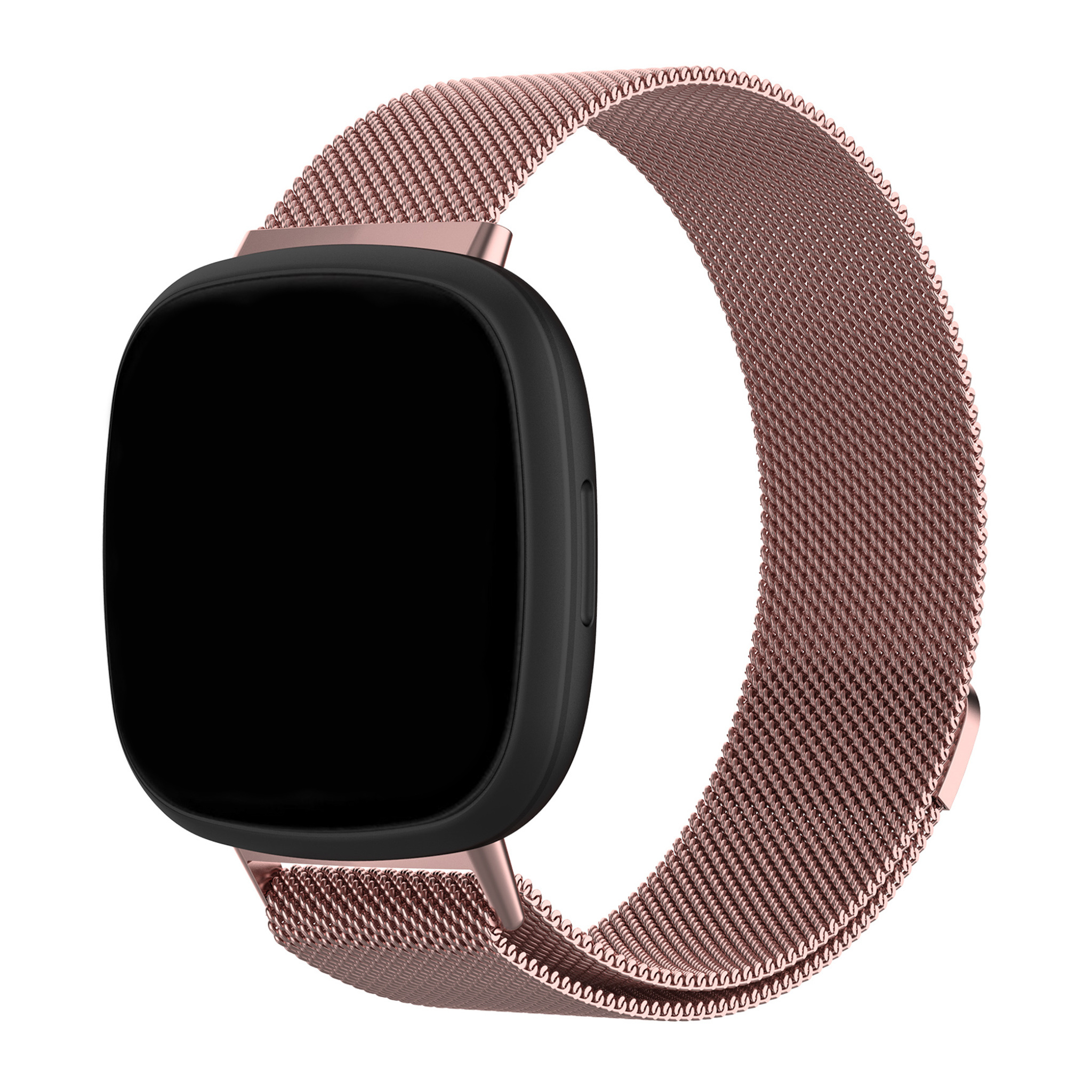 Fitbit Versa 3 / Sense Milanese Strap - Pink Red