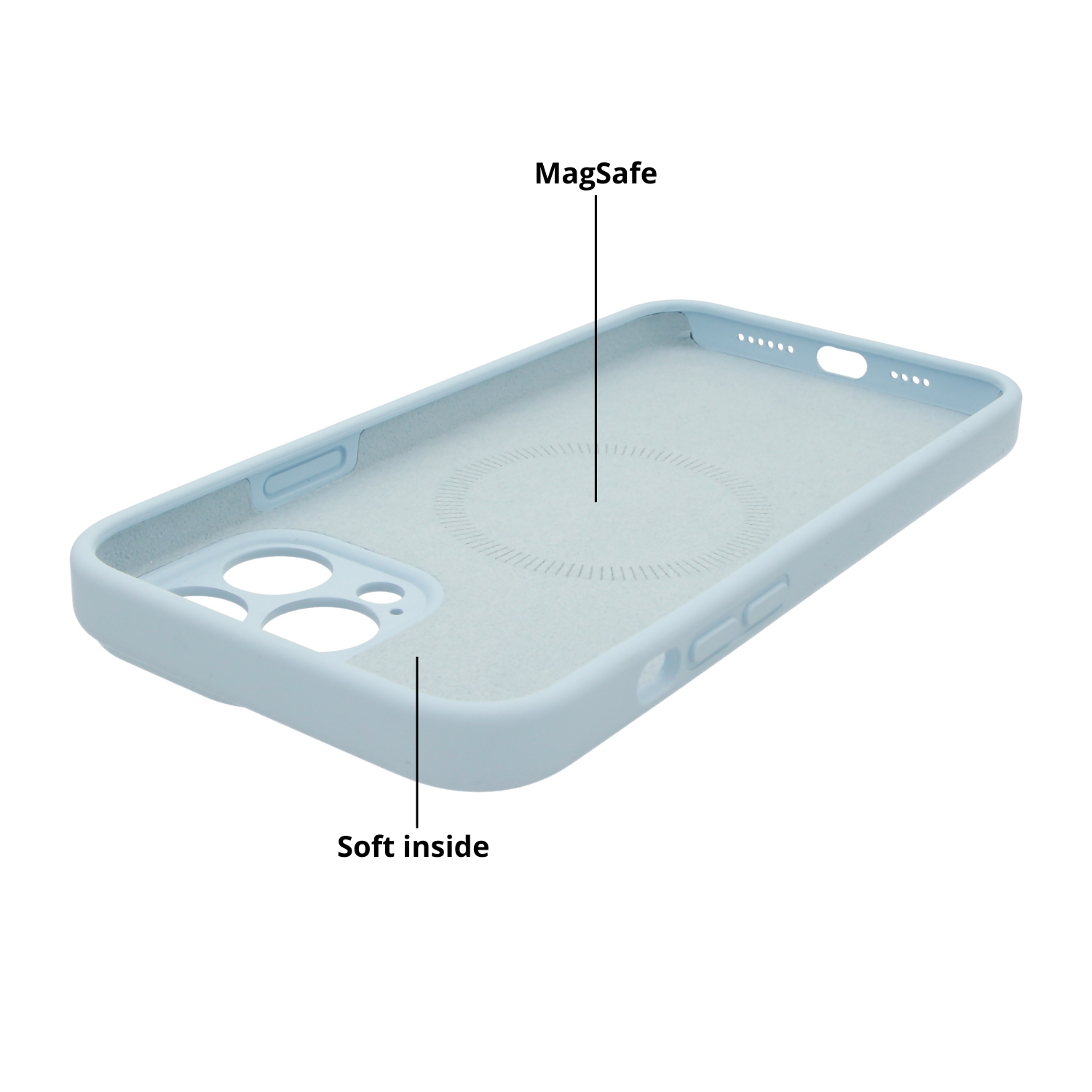 iPhone 16 Pro Max case Coloree - silicone - blue
