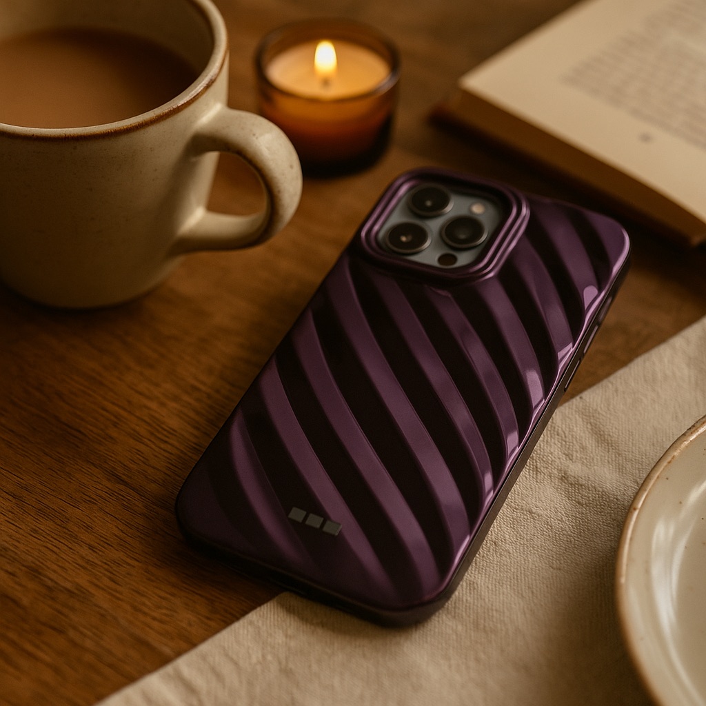 iPhone 15 Plus case Lustra - purple