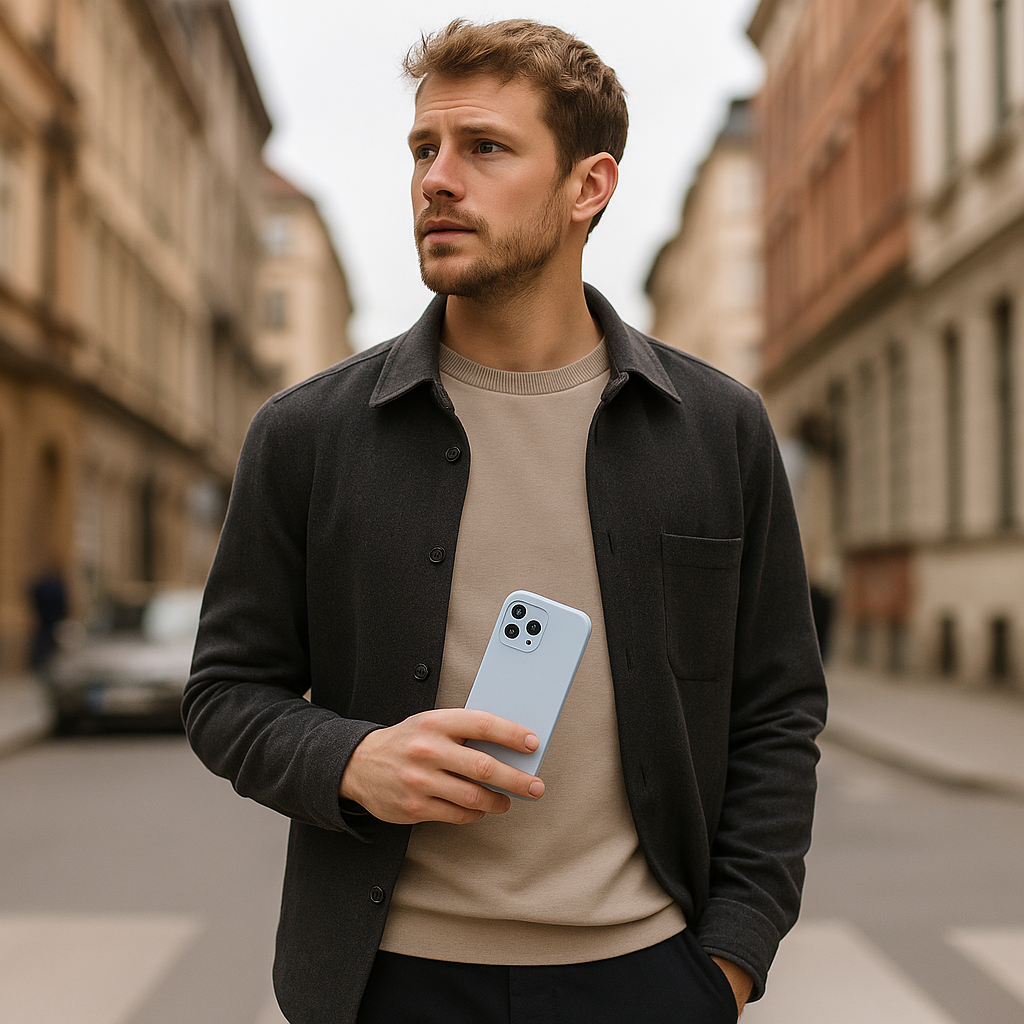 iPhone 16 Plus case Coloree - silicone - blue