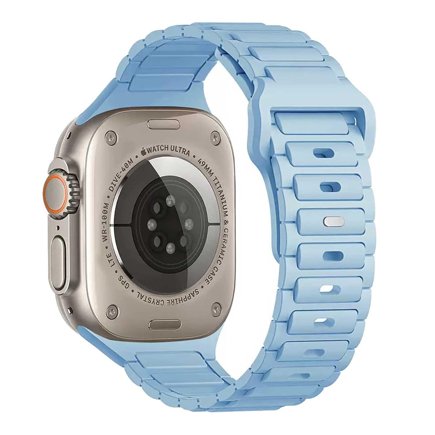 Apple Watch strap Raveo - silicone - light blue