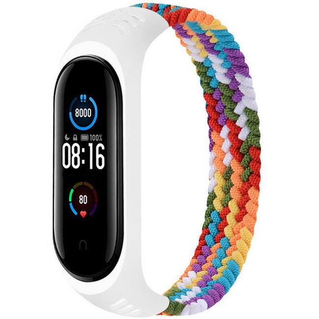 Xiaomi Mi 3/4/5/6 Nylon Braided Solo Strap - Rainbow