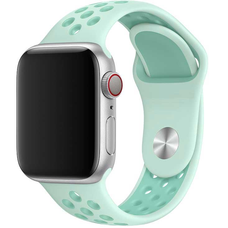 Apple Watch Double Sport Strap - Teal Hue Tropical Twist
