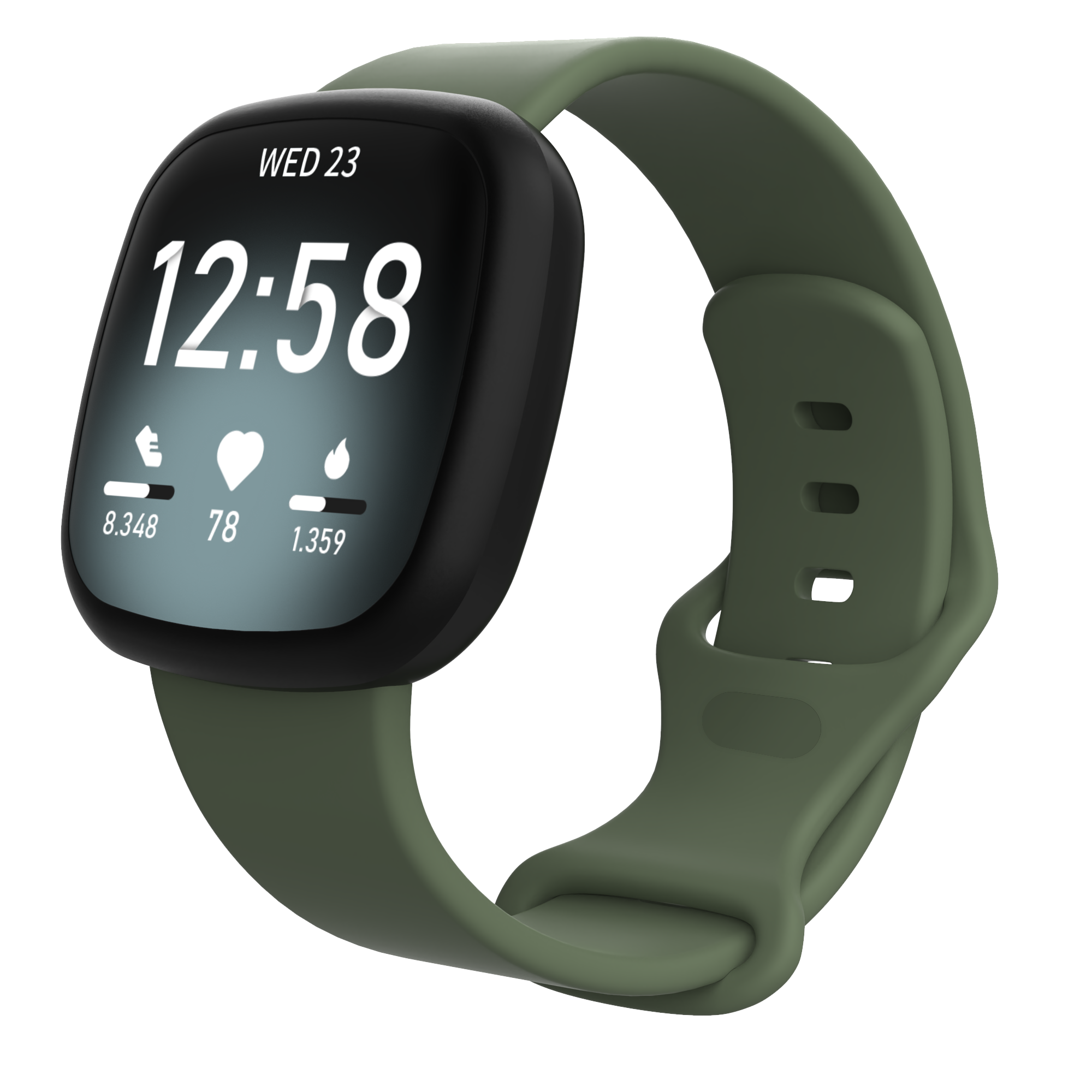 Fitbit Versa 3 / Sense Sport Strap - Green