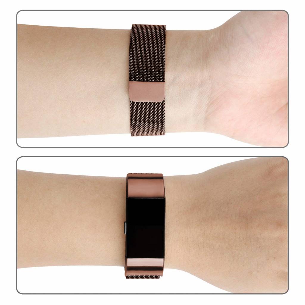 Fitbit Charge 2 Milanese Strap - Brown