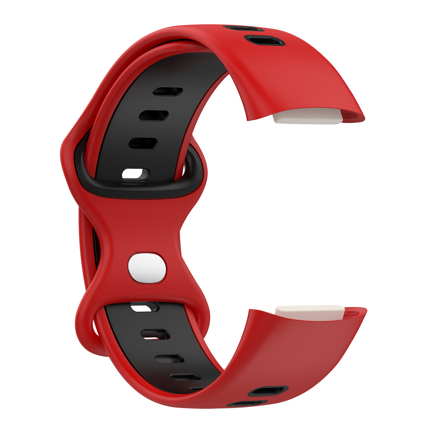 Fitbit Charge 5 Double Sport Strap - Red Black
