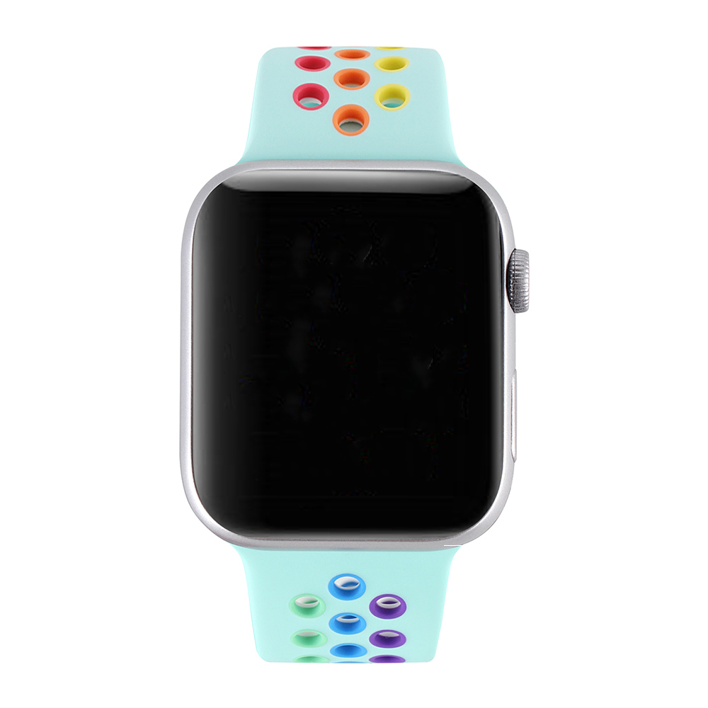 Apple Watch Double Sport Strap - Colourful Light Blue