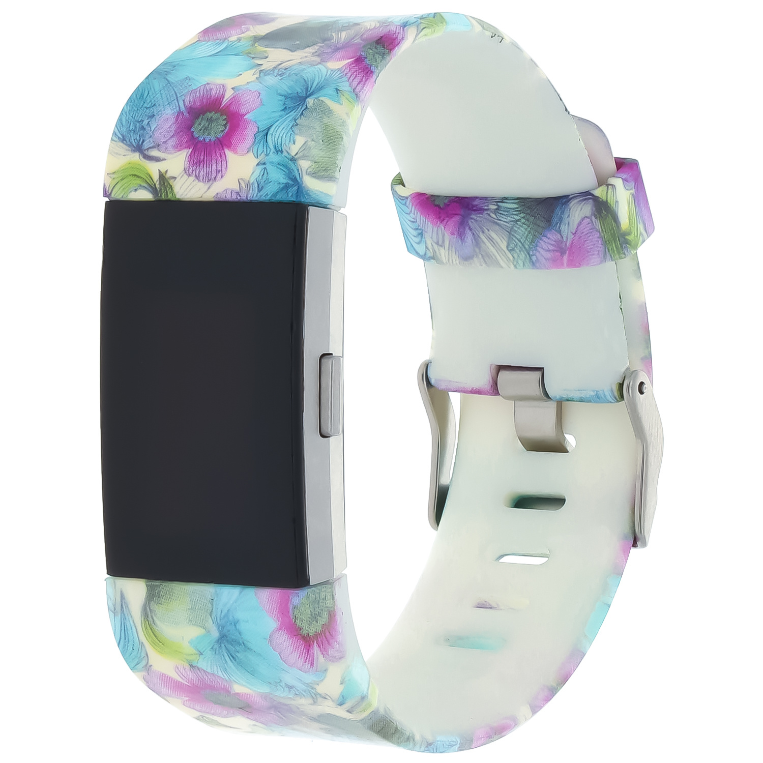 Fitbit Charge 2 Print Sport Strap - Blue Flower