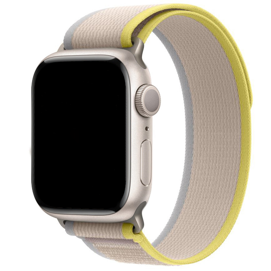 Apple Watch Nylon Trail Strap - Yellow Beige