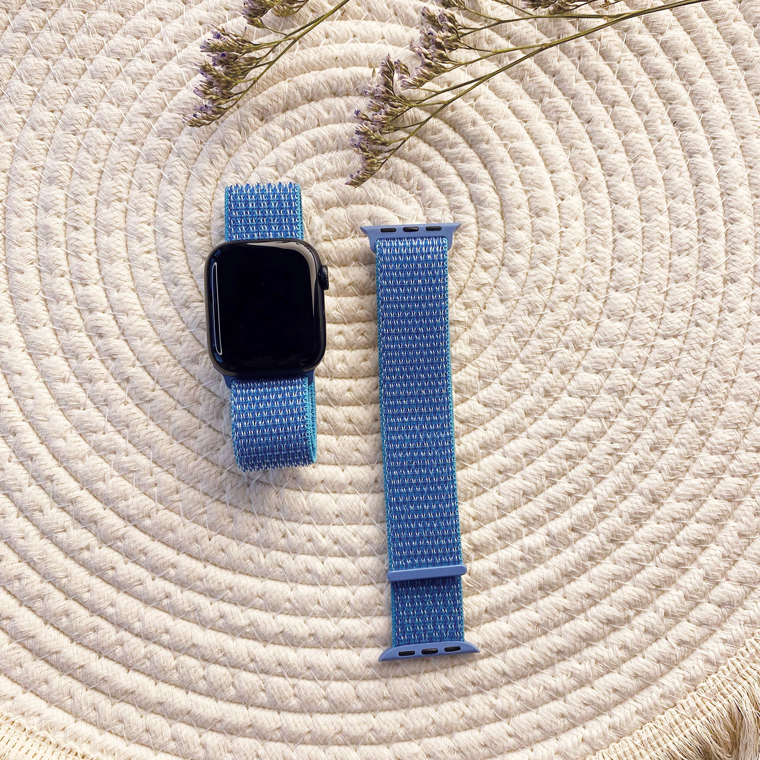 Apple Watch Nylon Sport Loop Strap - Cape Cod Blue