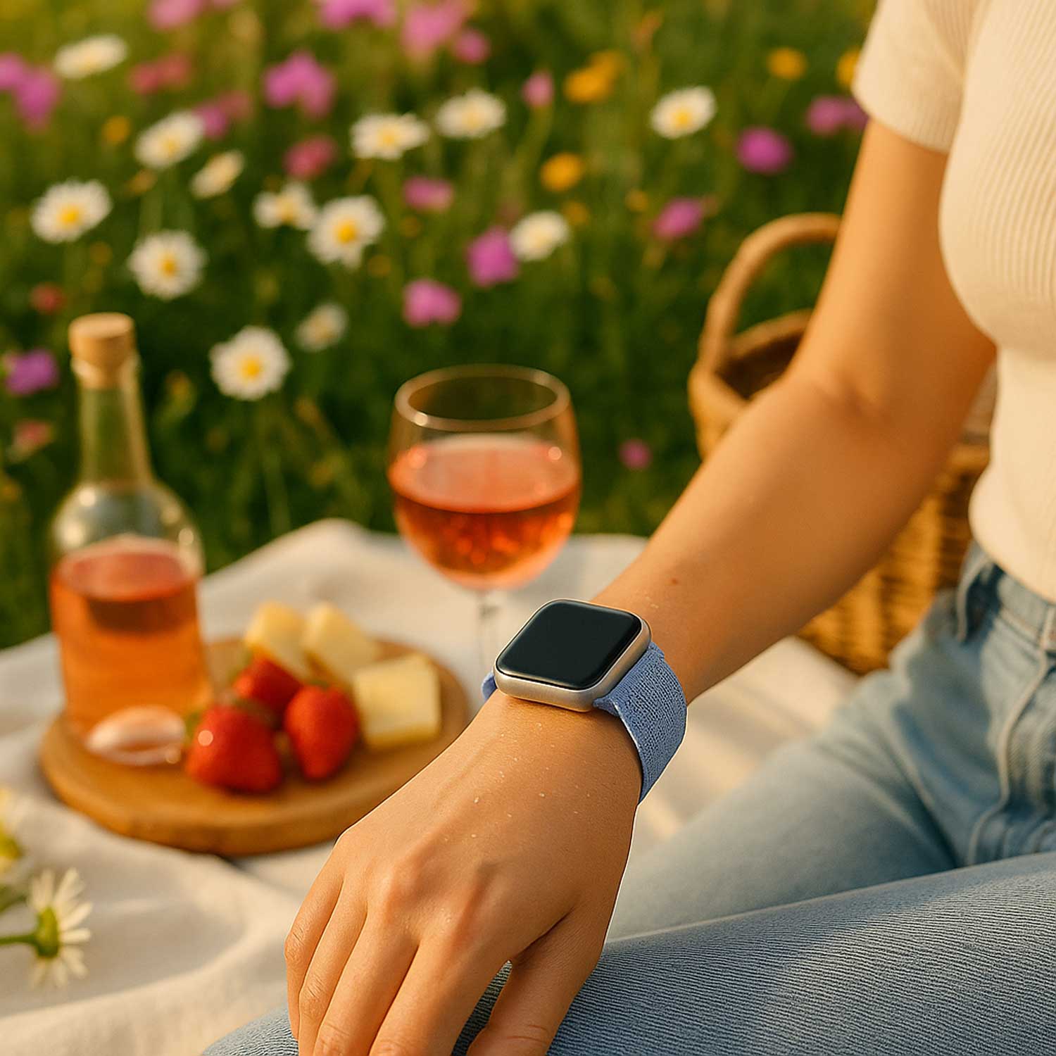 Apple Watch Nylon Sport Loop Strap - Periwinkle - 7440850396343 - 123watches