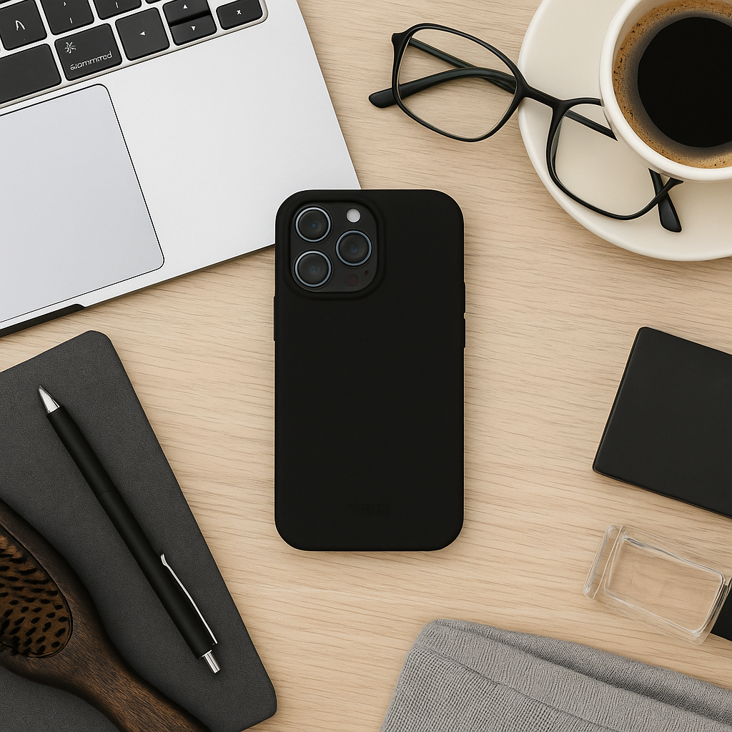 iPhone 17 Pro Max case Coloree - silicone - black