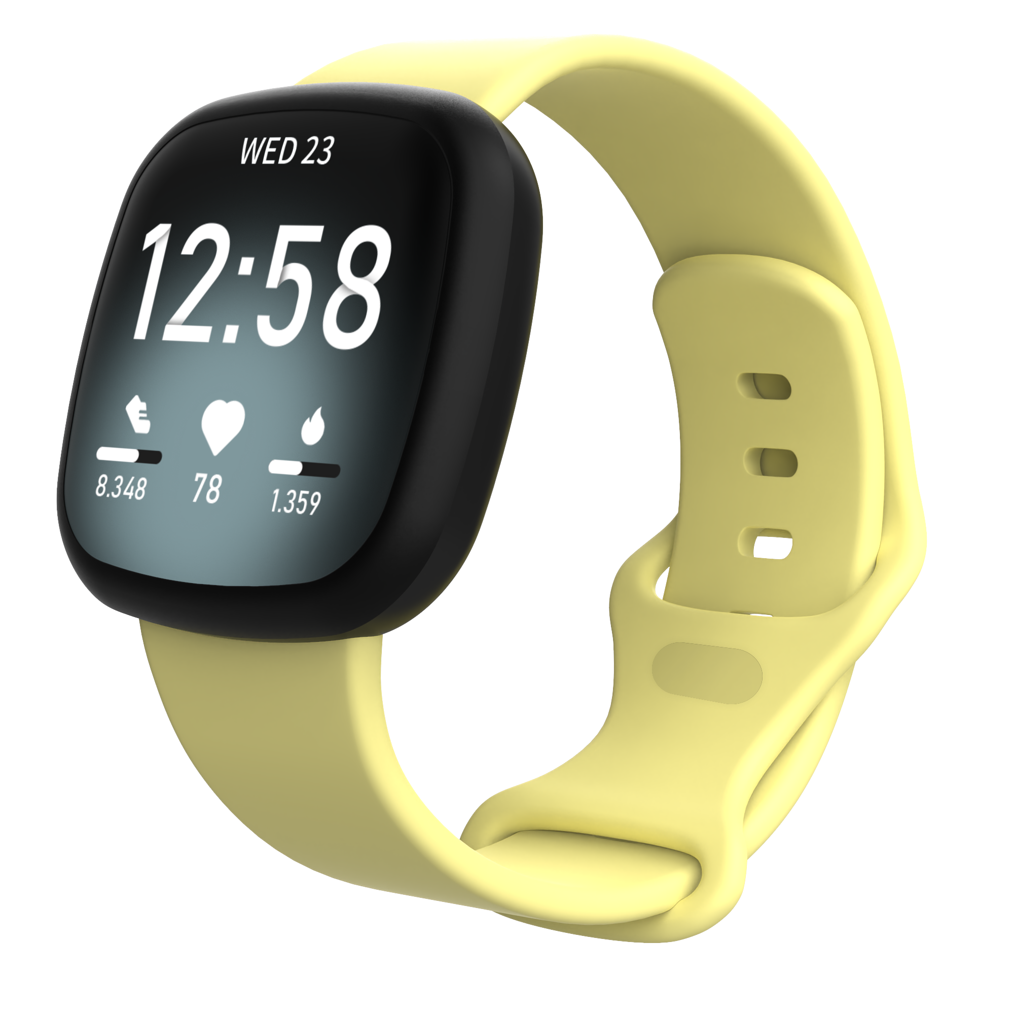 Fitbit Versa 3 / Sense Sport Strap - Yellow