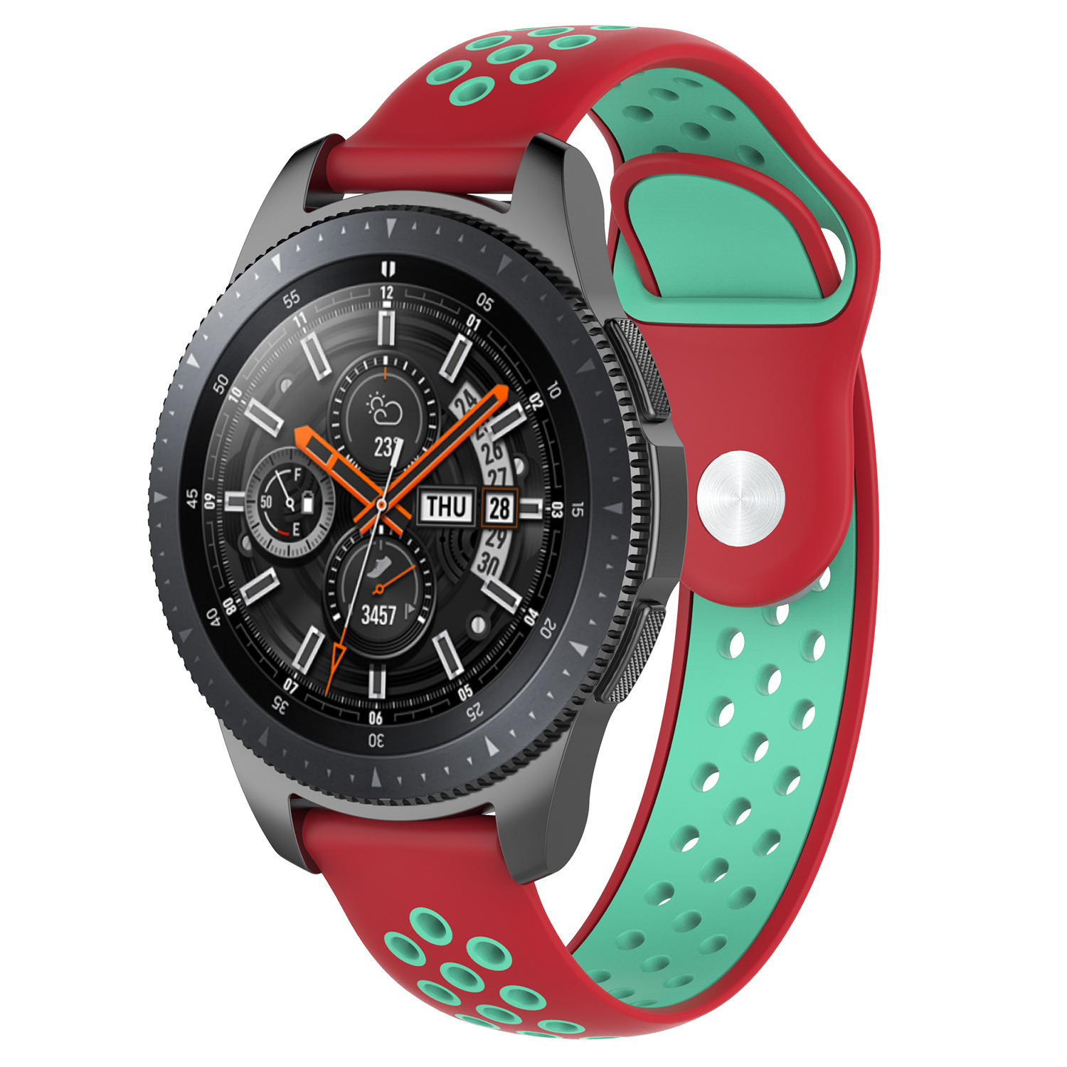 Huawei Watch Gt Double Sport Strap - Red Teal