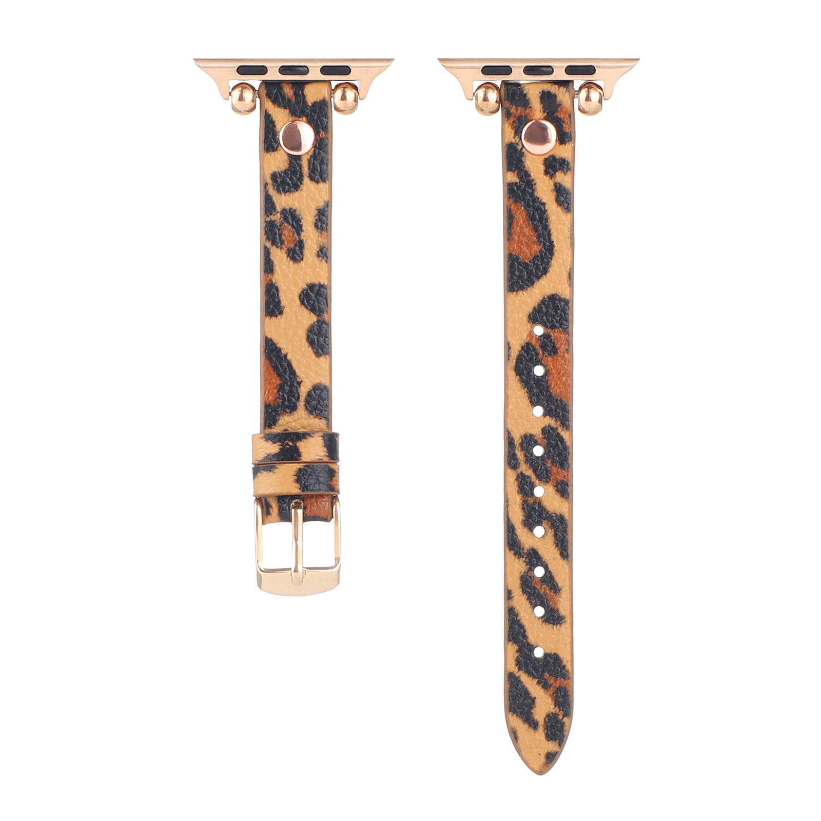 Apple Watch Leather Slim Strap - Leopard