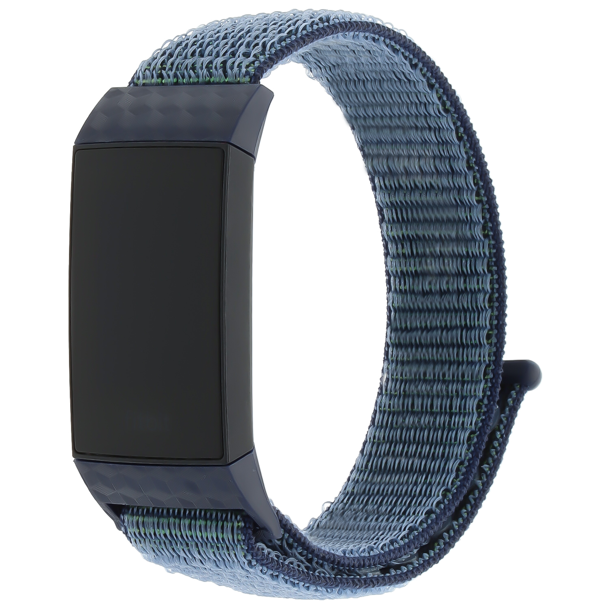 Fitbit Charge 3 &Amp; 4 Nylon Strap - Midnight Fog