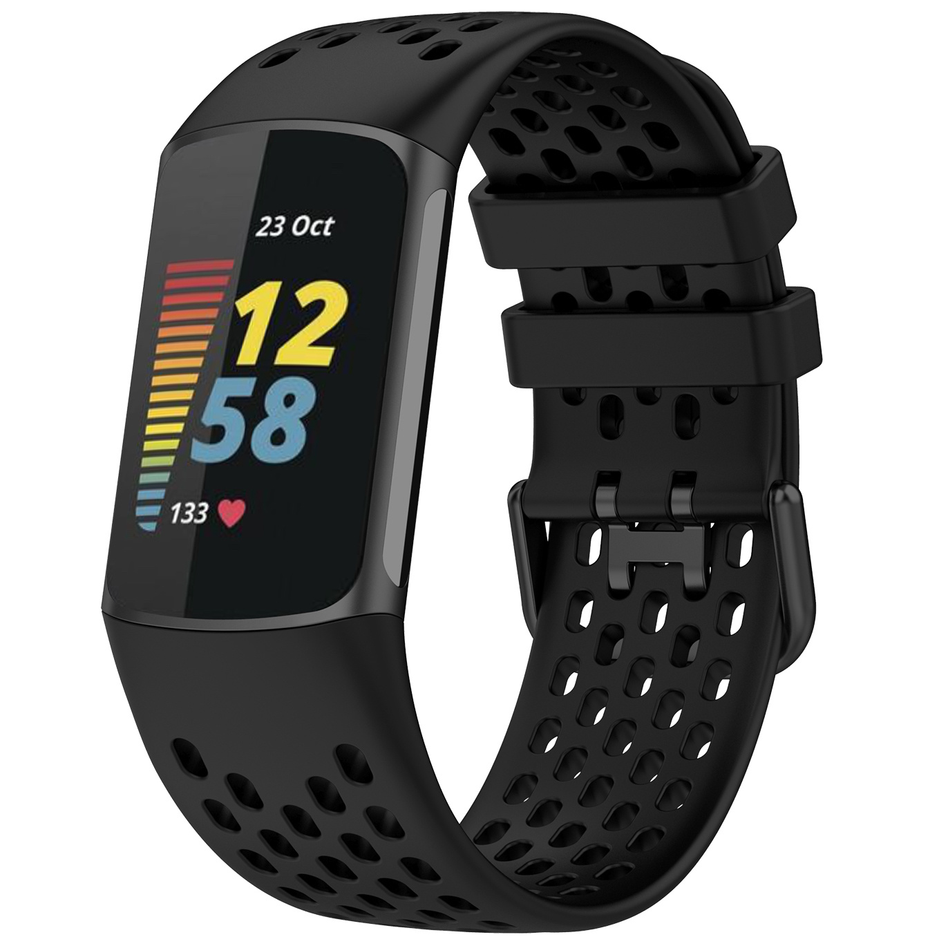 Fitbit Charge 5 Sport Point Strap - Black