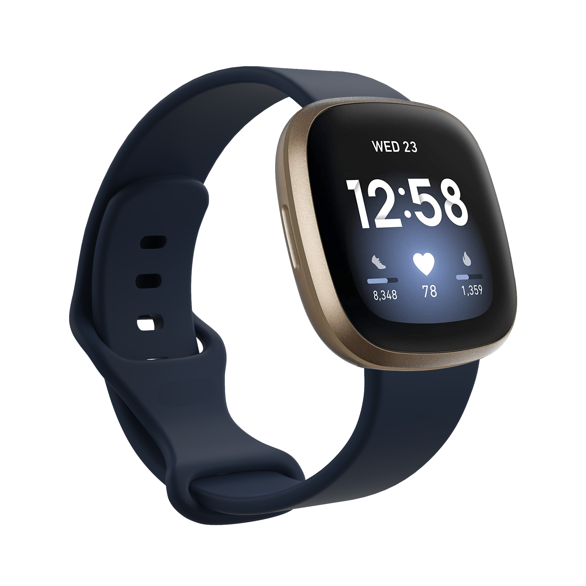 Fitbit Versa 3 / Sense Sport Strap - Navy Blue